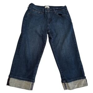 Levi's 515 Capri Jeans Women's Size 4 Dark Wash Cuffed Cropped Denim Normcore